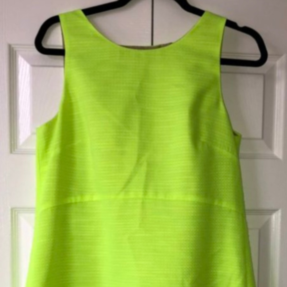 J. Crew Neon Green Dress Size 6